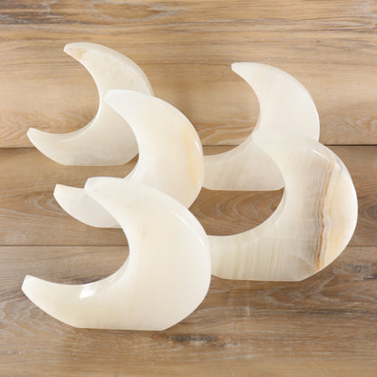 White Onyx Moons Set of 5 - Expert Wholesale and Supplier of Wholesale Crystals & Bulk Gemstones, []