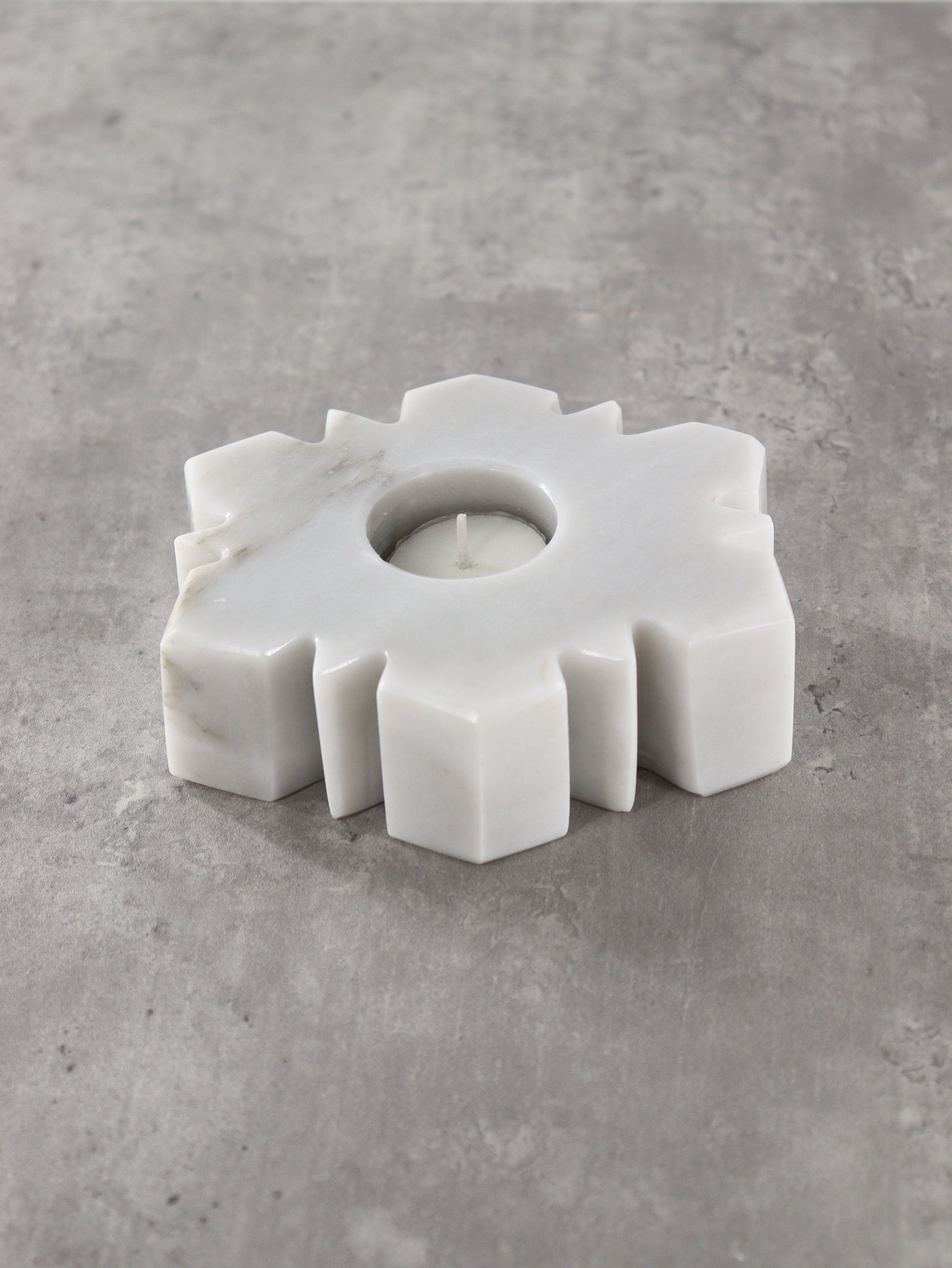 Marble Snowflake Candle Holders Set of 5 - Expert Wholesale and Supplier of Wholesale Crystals & Bulk Gemstones, []