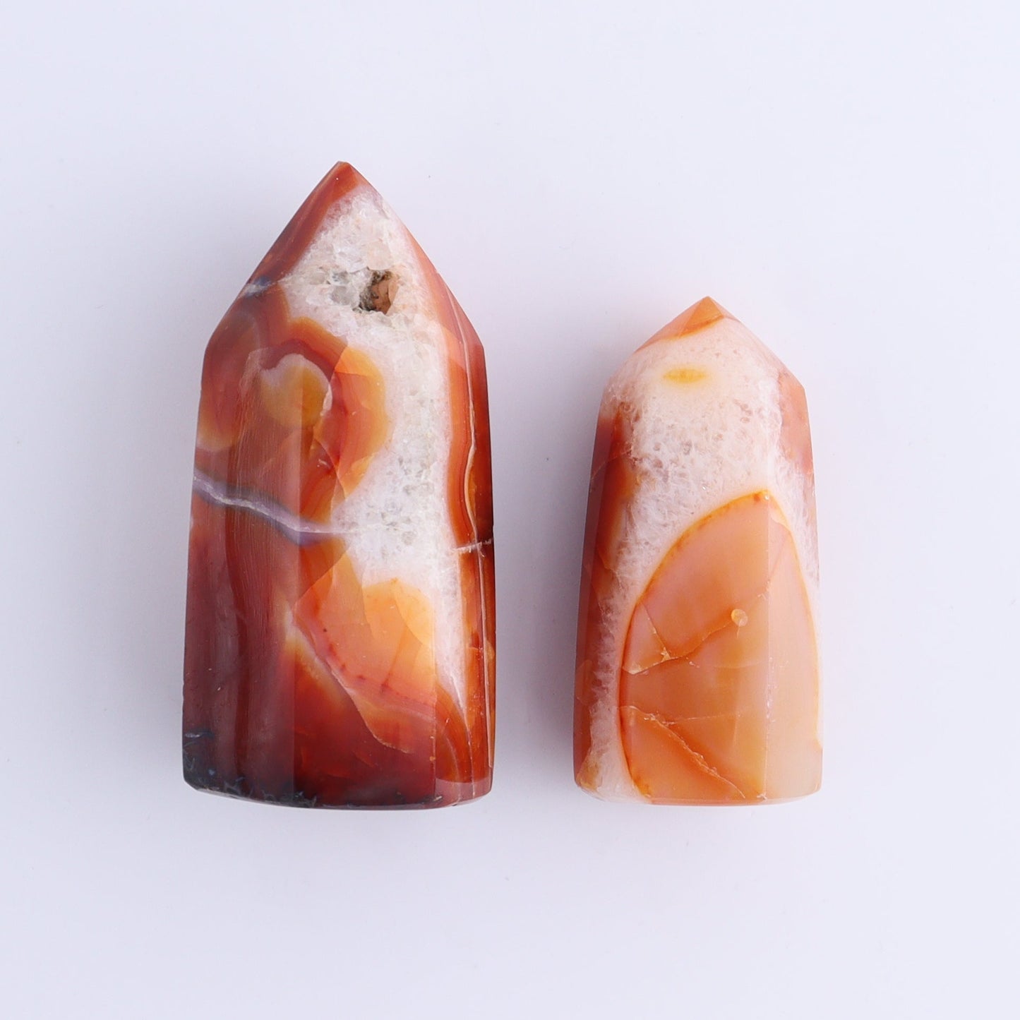 Carnelian Towers Set of 12 - Expert Wholesale and Supplier of Wholesale Crystals & Bulk Gemstones, ["carnelian","Madagascar","Towers"]