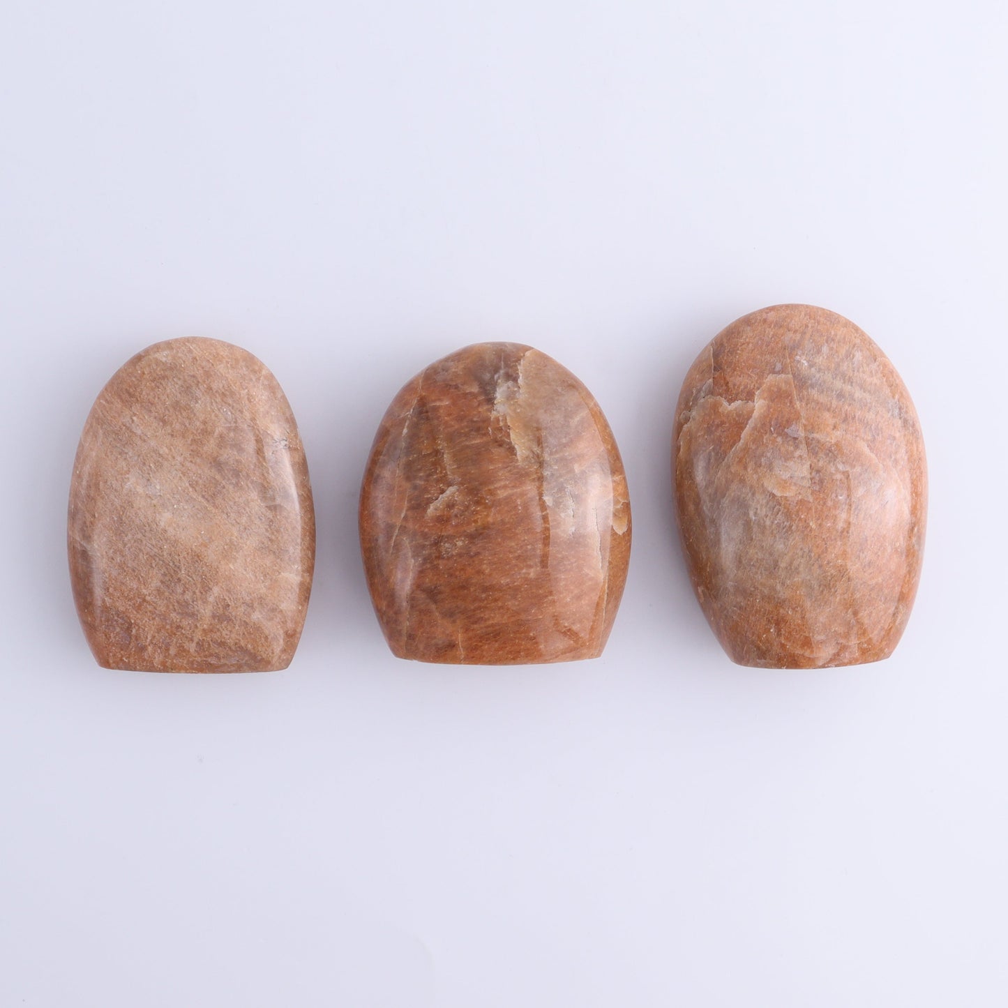 Peach Moonstone Freeform Set of 9 - Expert Wholesale and Supplier of Wholesale Crystals & Bulk Gemstones, ["Freeforms","Peach Moonstone"]