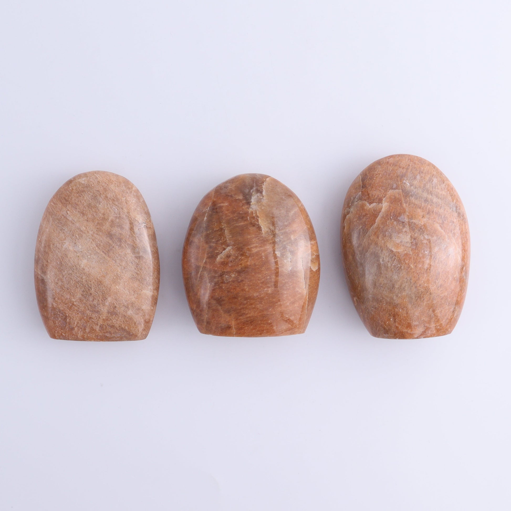 Peach Moonstone Freeform Set of 9 - Expert Wholesale and Supplier of Wholesale Crystals & Bulk Gemstones, ["Freeforms","Peach Moonstone"]