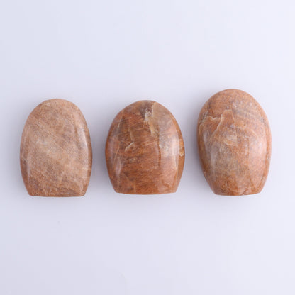 Peach Moonstone Freeform Set of 9 - Expert Wholesale and Supplier of Wholesale Crystals & Bulk Gemstones, ["Freeforms","Peach Moonstone"]