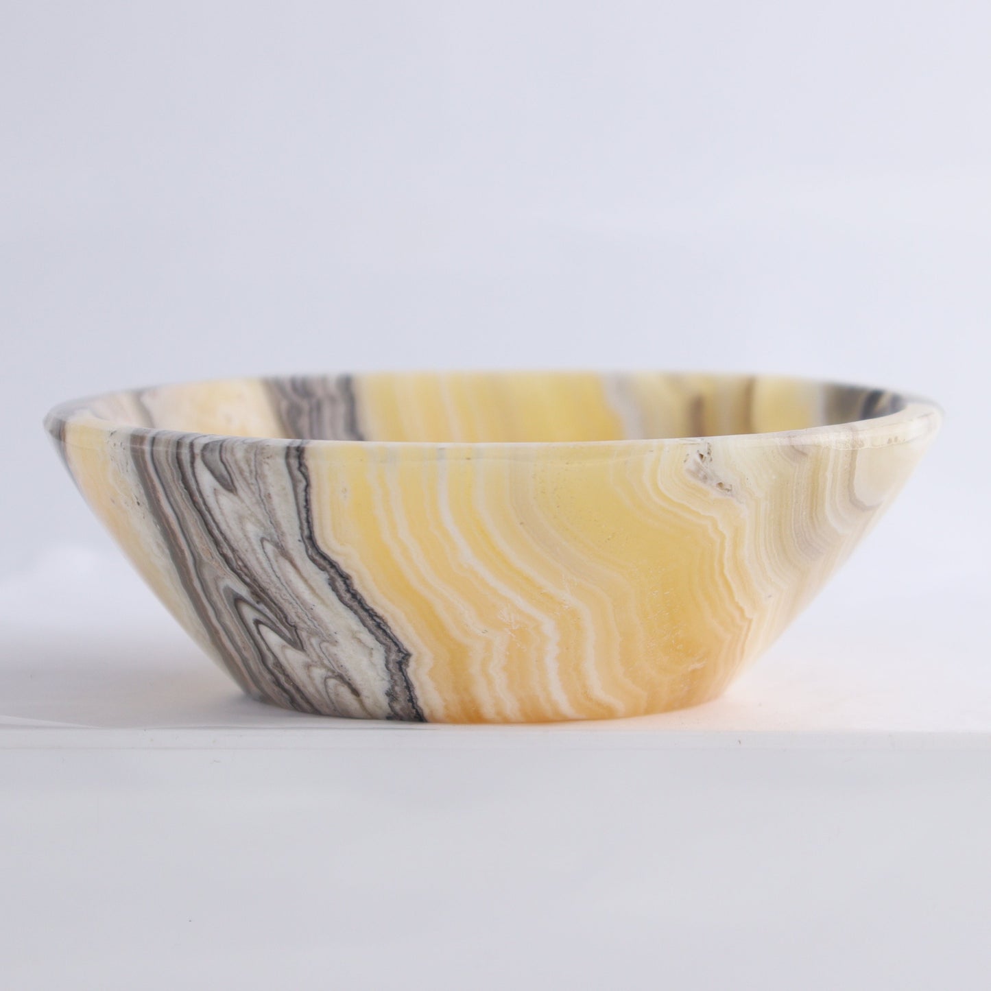Zebra Onyx Bowls Set of 5 - Expert Wholesale and Supplier of Wholesale Crystals & Bulk Gemstones, ["Bowls","Decorative Dish","Mexico","onyx","Round Dish"]