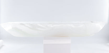 Mexican Onyx/Calcite Canoe Bowl