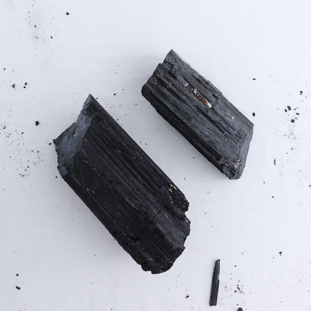 Black Tourmaline Log Set of 8