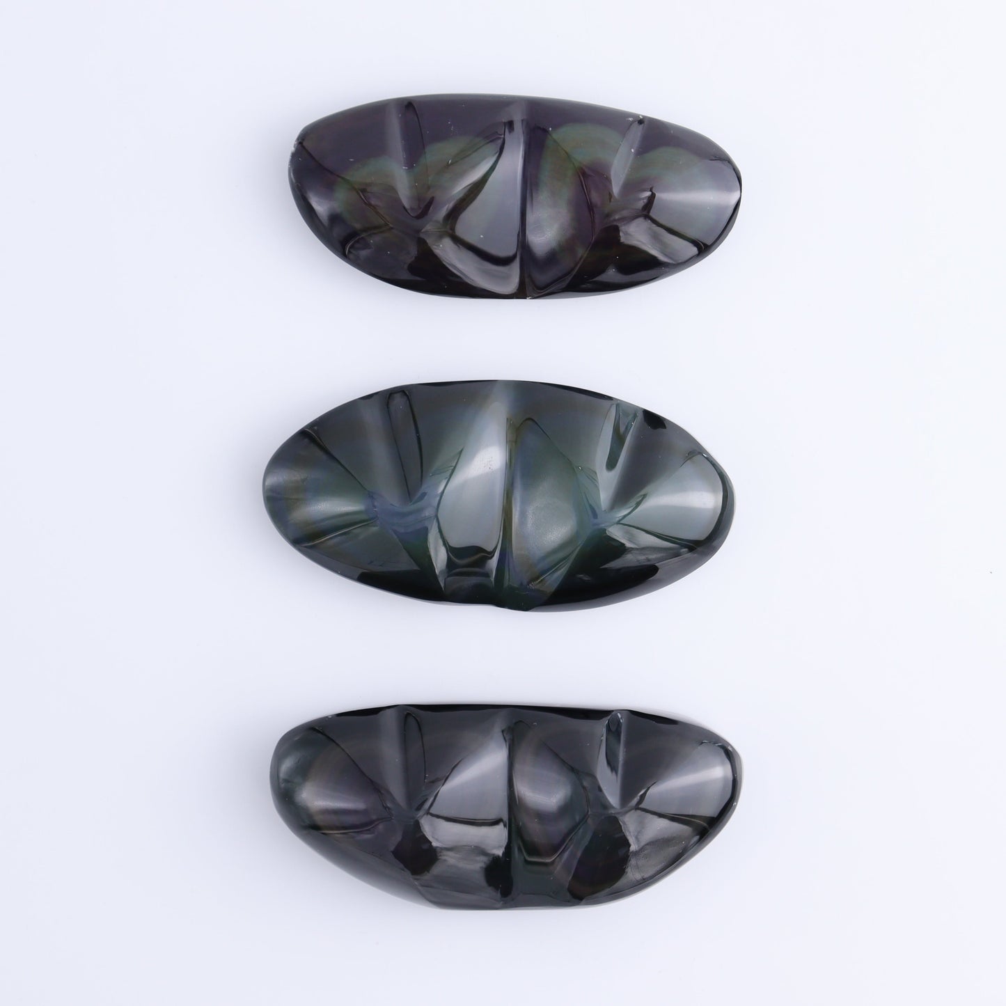 Rainbow Obsidian Heart Pairs Set of 3 - Expert Wholesale and Supplier of Wholesale Crystals & Bulk Gemstones, ["Hearts","Mexico","Obsidian","Rainbow Obsidian"]