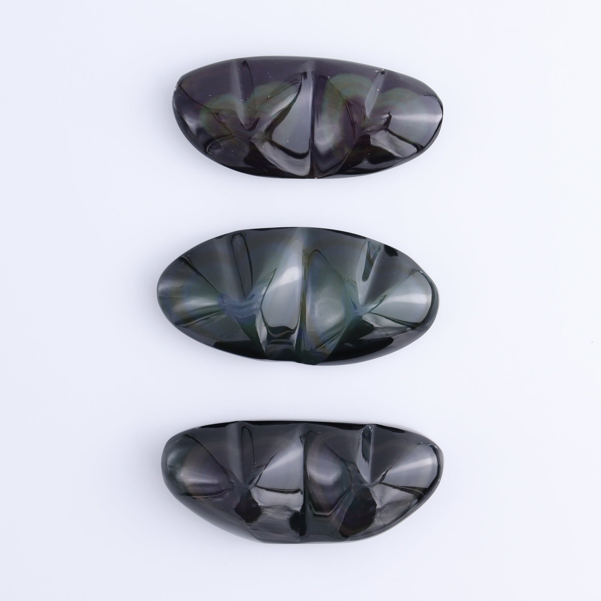 Rainbow Obsidian Heart Pairs Set of 3 - Expert Wholesale and Supplier of Wholesale Crystals & Bulk Gemstones, ["Hearts","Mexico","Obsidian","Rainbow Obsidian"]