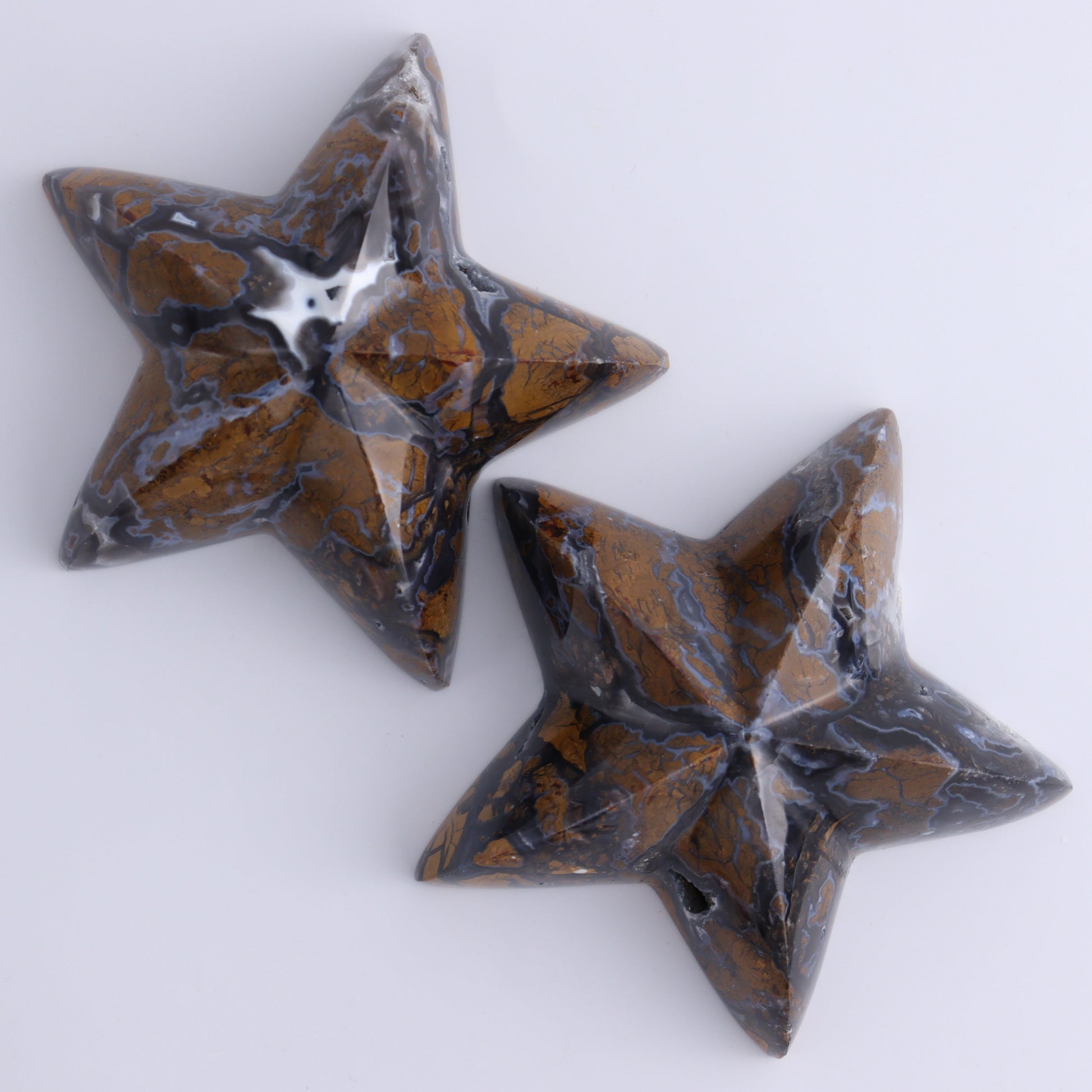 Brecciated Jasper Mixed Carvings Set of 6 - Expert Wholesale and Supplier of Wholesale Crystals & Bulk Gemstones, ["Brecciated Jasper","Hearts","Indonesia","Mermaid Tail","Mushrooms","stars"]