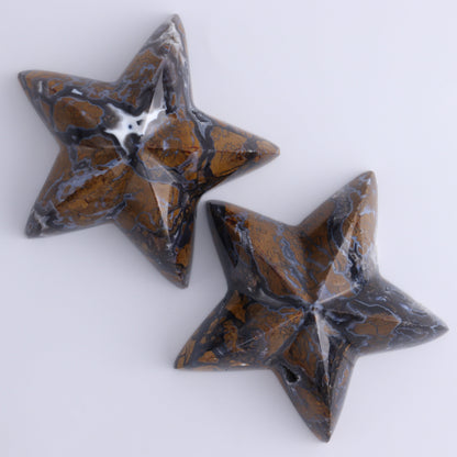 Brecciated Jasper Mixed Carvings Set of 6 - Expert Wholesale and Supplier of Wholesale Crystals & Bulk Gemstones, ["Brecciated Jasper","Hearts","Indonesia","Mermaid Tail","Mushrooms","stars"]