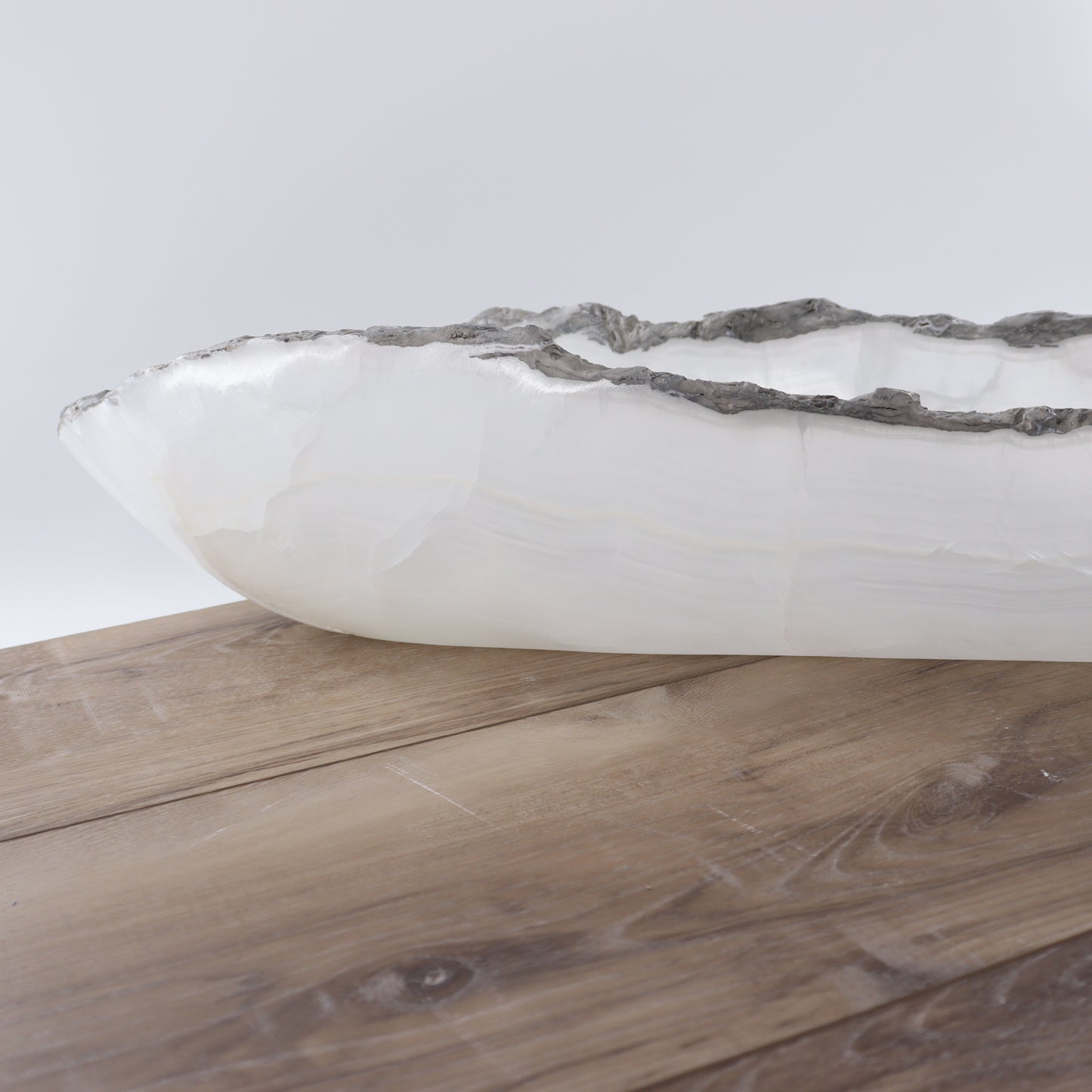 Mexican Onyx/Calcite Canoe Bowl