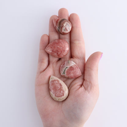 Rhodochrosite Cabs Set of 6 - Expert Wholesale and Supplier of Wholesale Crystals & Bulk Gemstones, ["Argentina","Cabs","Rhodochrosite"]