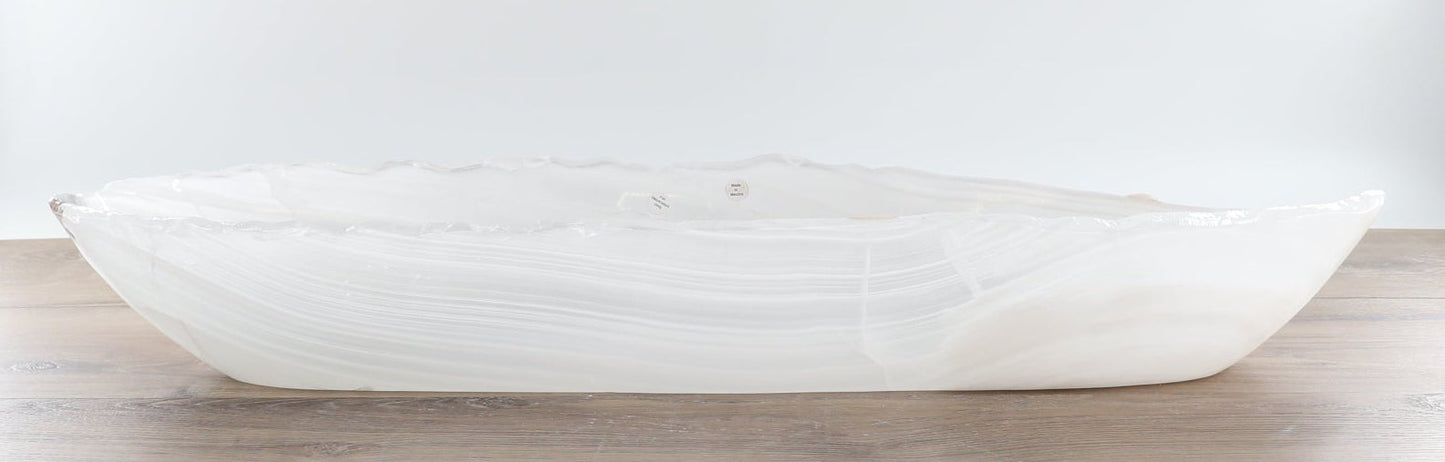 Mexican Onyx/Calcite Canoe Bowl - Expert Wholesale and Supplier of Wholesale Crystals & Bulk Gemstones, ["Bowls","Calcite","canoe","Mexico","onyx"]