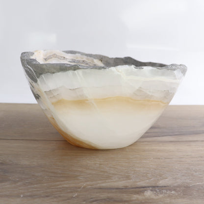 Mexican Onyx/Calcite Bowl 10"