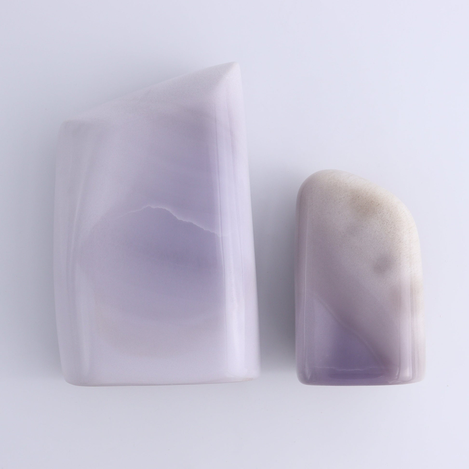 Lavender Fluorite Freeform Set of 2 - Expert Wholesale and Supplier of Wholesale Crystals & Bulk Gemstones, ["Fluorite","Freeform","Freeforms","Lavender Fluorite","Mexico"]