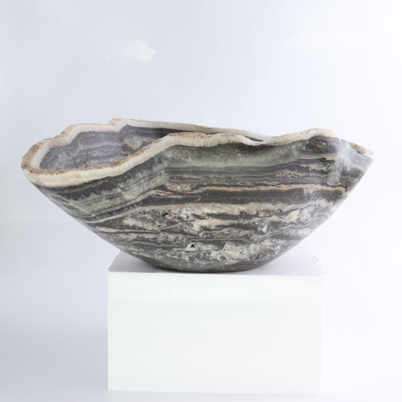 Mexican Onyx/Calcite Bowl 13"