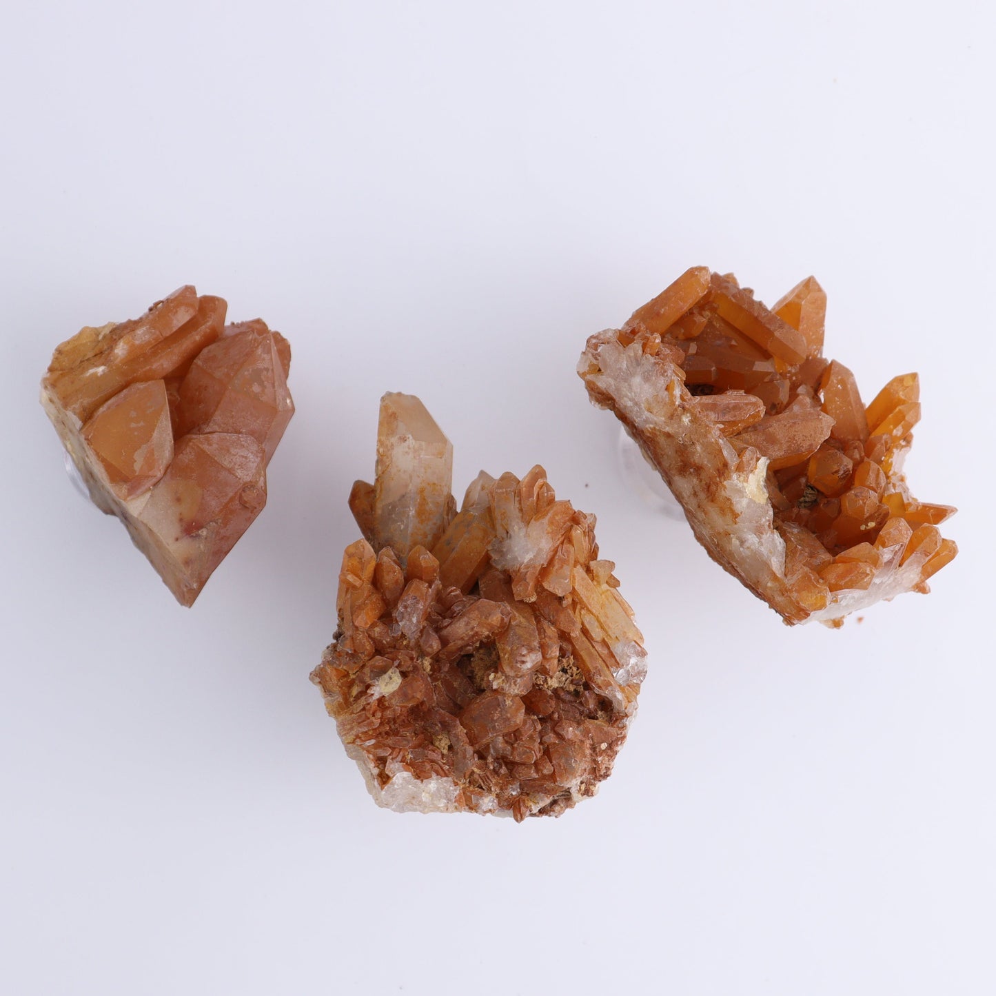 Tangerine Quartz Clusters Set of 12 - Expert Wholesale and Supplier of Wholesale Crystals & Bulk Gemstones, ["Clusters","Quartz","Tangerine Quartz"]