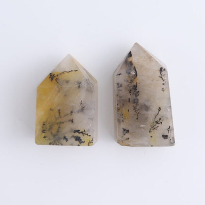 Dendritic Golden Healer Quartz Towers Set of 10