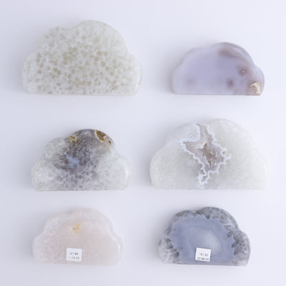 Agate Clouds Set of 6 - Expert Wholesale and Supplier of Wholesale Crystals & Bulk Gemstones, ["Agate","Clouds"]