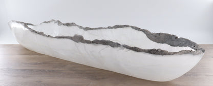 Mexican Onyx/Calcite Canoe Bowl