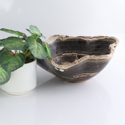 Mexican Onyx/Calcite Bowl 14"