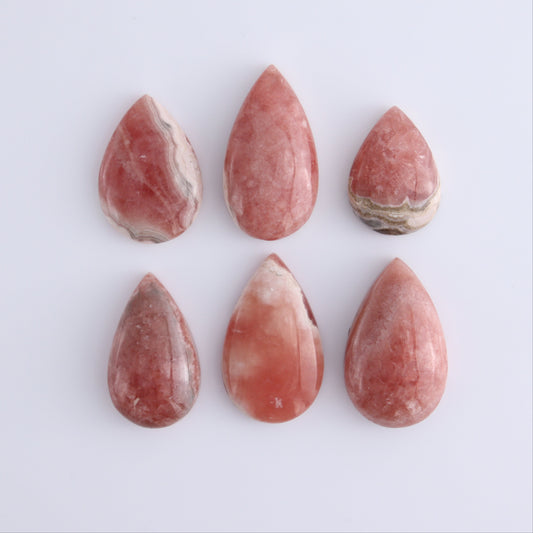 Rhodochrosite Cabs Set of 6 - Expert Wholesale and Supplier of Wholesale Crystals & Bulk Gemstones, ["Argentina","Cabs","Rhodochrosite"]