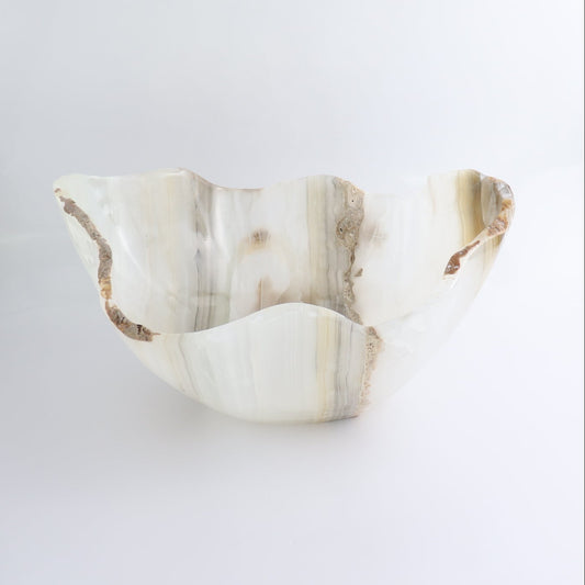 Mexican Onyx/Calcite Bowl 14"