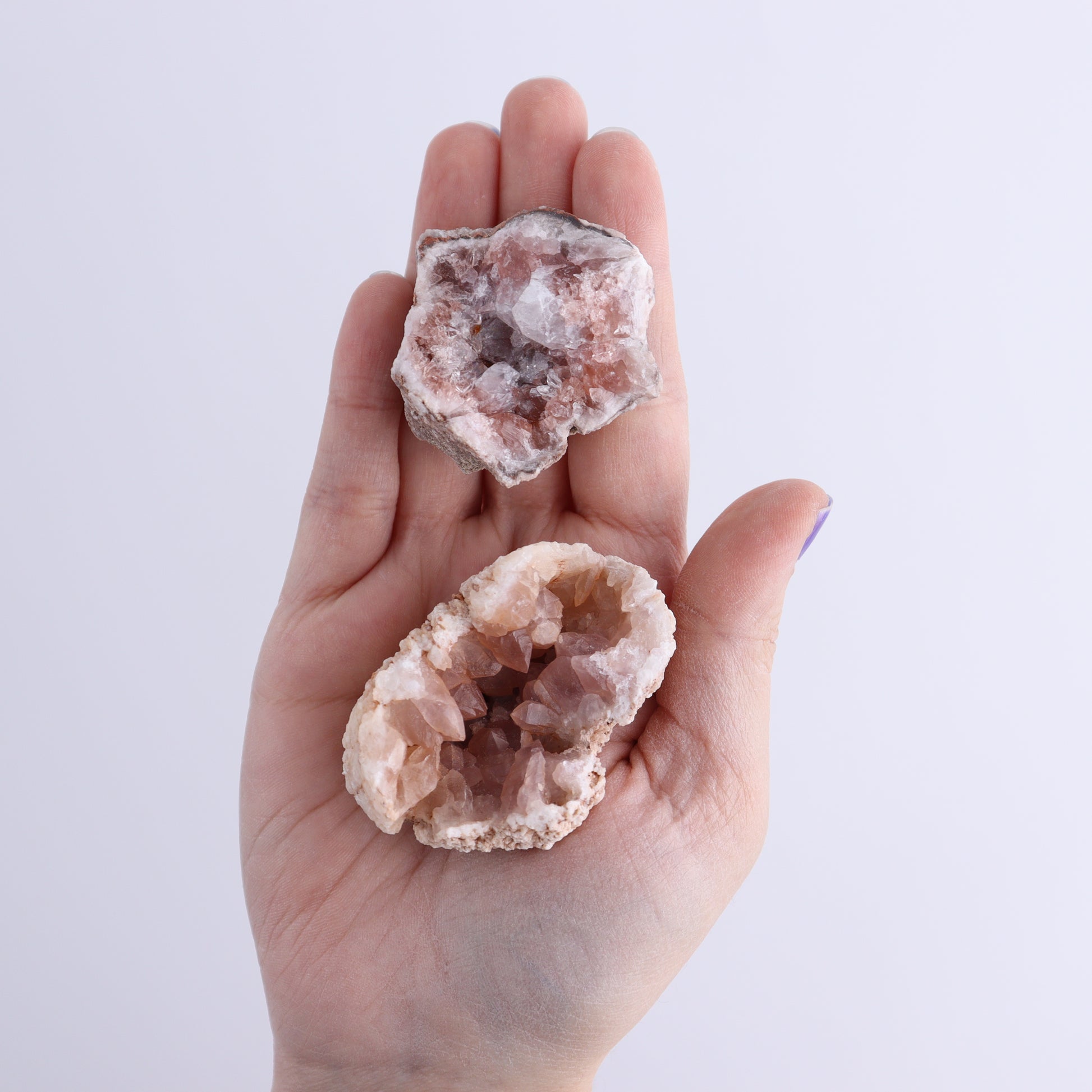 Pink Amethyst Flat of 20 - Expert Wholesale and Supplier of Wholesale Crystals & Bulk Gemstones, ["Amethyst","Pink Amethyst"]