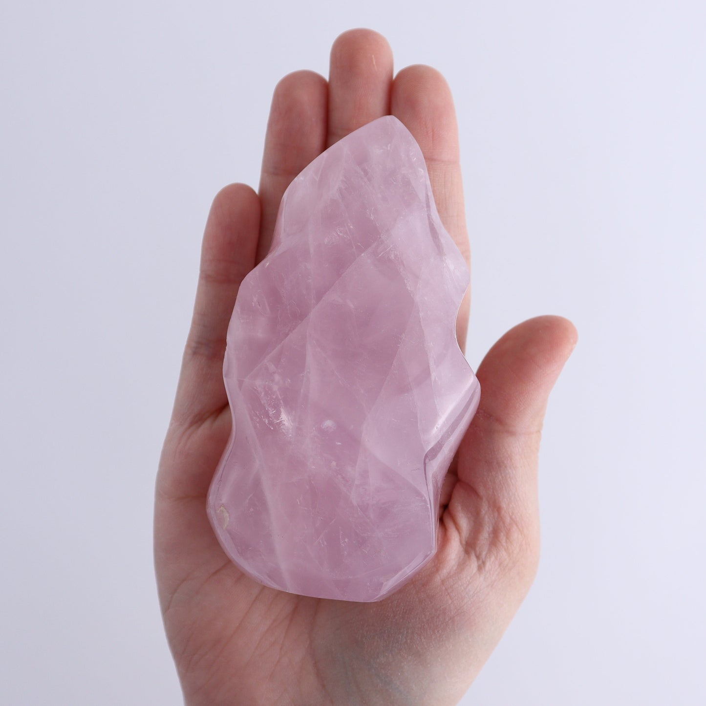 Rose Quartz Flames Set of 4 - Expert Wholesale and Supplier of Wholesale Crystals & Bulk Gemstones, ["flames","Madagascar","Quartz","Rose Quartz"]