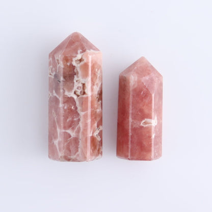 Rhodochrosite Towers Set of 9