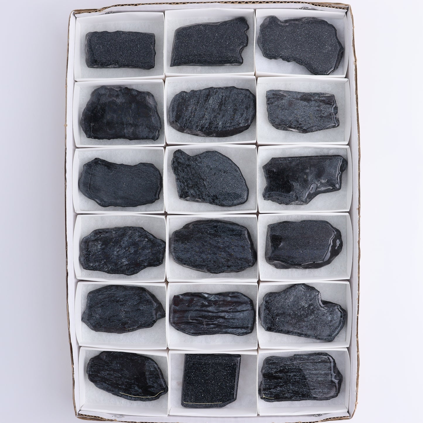 Specularite Flat of 18 - Expert Wholesale and Supplier of Wholesale Crystals & Bulk Gemstones, ["flat","Flats","Specularite","United States"]