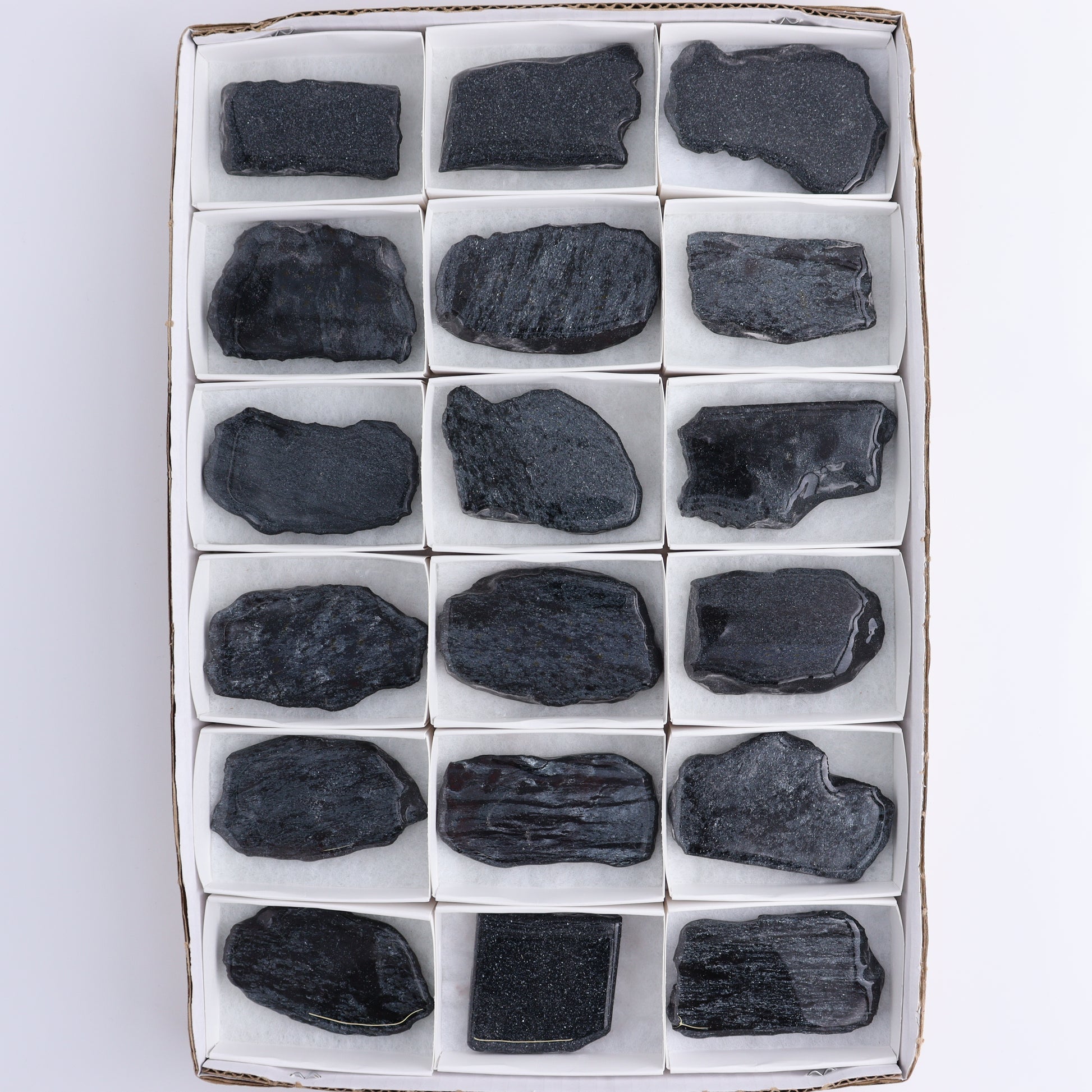 Specularite Flat of 18 - Expert Wholesale and Supplier of Wholesale Crystals & Bulk Gemstones, ["flat","Flats","Specularite","United States"]