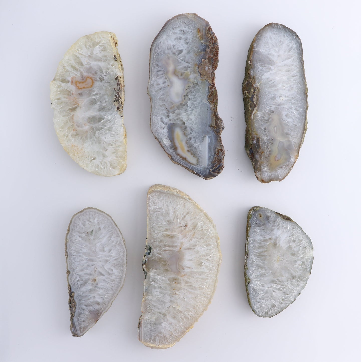 Agate Slices Set of 6 - Expert Wholesale and Supplier of Wholesale Crystals & Bulk Gemstones, ["Agate","Brazil","Slices and Slabs"]
