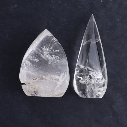 Imperfect Clear Quartz Flames Set of 6 - Expert Wholesale and Supplier of Wholesale Crystals & Bulk Gemstones, ["Brazil","Clear Quartz","flames","Quartz"]