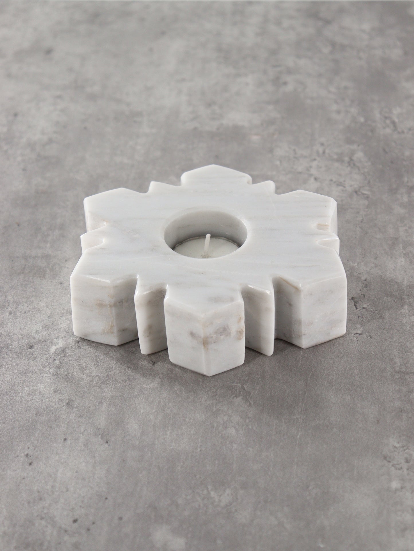 Marble Snowflake Candle Holders Set of 5 - Expert Wholesale and Supplier of Wholesale Crystals & Bulk Gemstones, []