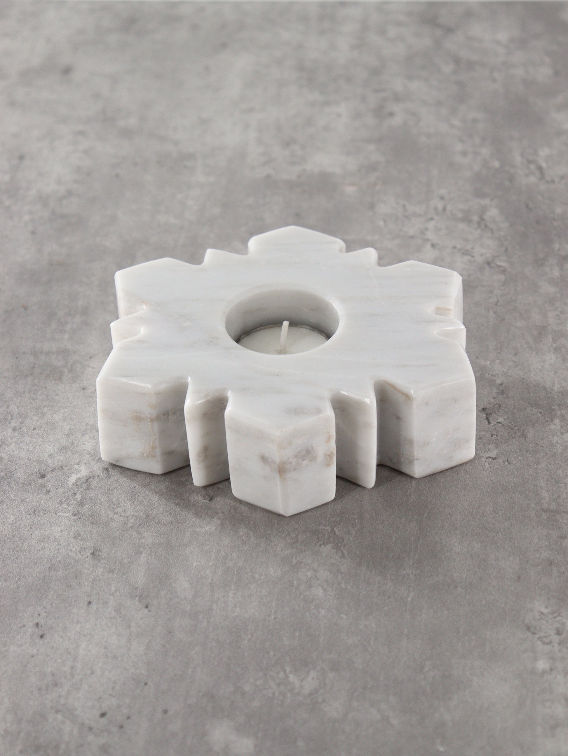 Marble Snowflake Candle Holders Set of 5 - Expert Wholesale and Supplier of Wholesale Crystals & Bulk Gemstones, []