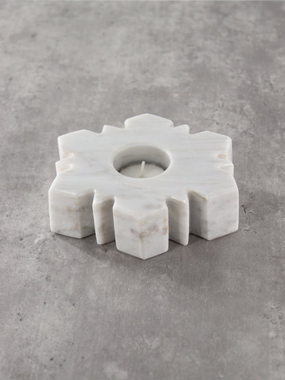 Marble Snowflake Candle Holders Set of 5 - Expert Wholesale and Supplier of Wholesale Crystals & Bulk Gemstones, []