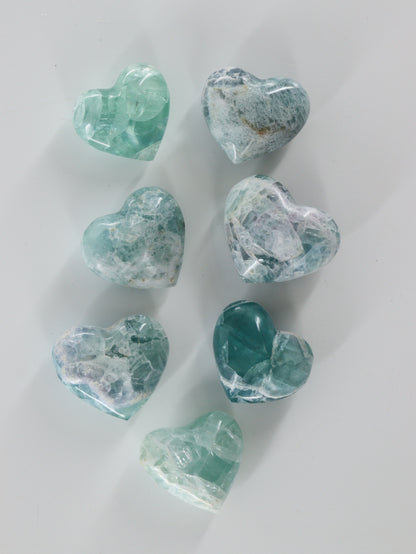Fluorite Hearts Set of 7 - Expert Wholesale and Supplier of Wholesale Crystals & Bulk Gemstones, []