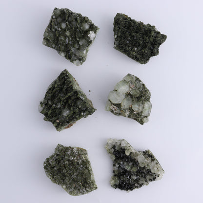 Epidote Flat Set of 6 - Expert Wholesale and Supplier of Wholesale Crystals & Bulk Gemstones, ["epidote","flat","Flats"]