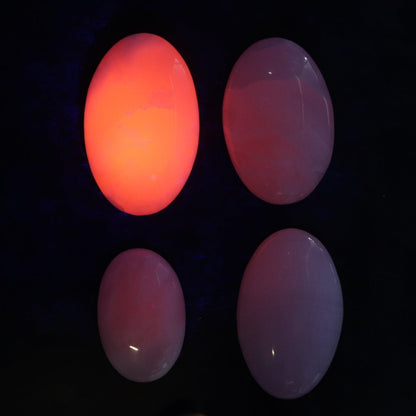 Pink Mangano Calcite Palm Stone Set of 6