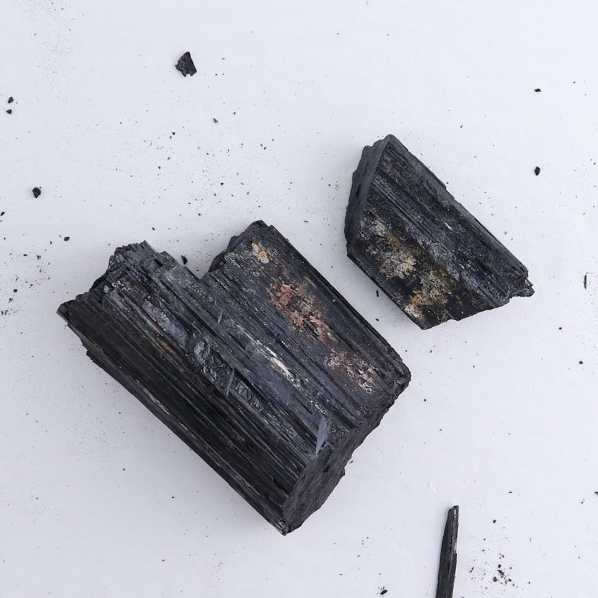 Black Tourmaline Log Set of 8