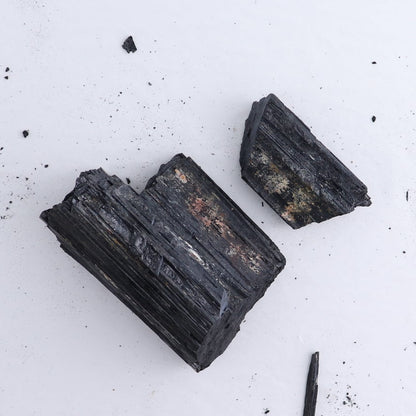 Black Tourmaline Log Set of 8