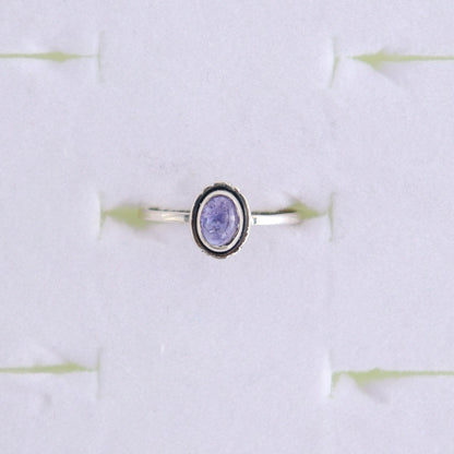 Tanzinite Rings Set of 5 (Ring Holders Not Included) - Expert Wholesale and Supplier of Wholesale Crystals & Bulk Gemstones, ["Ring","rings","sterling silver","Tanzinite"]