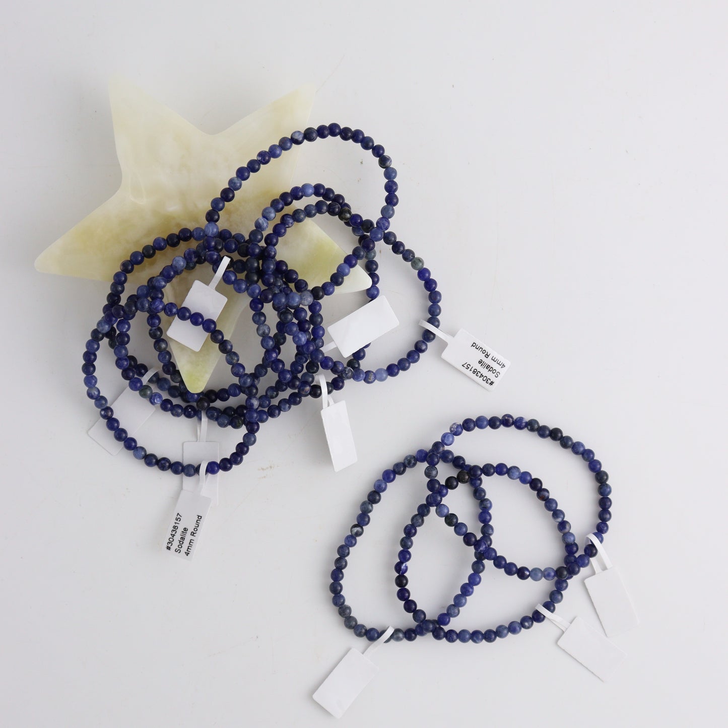 Sodalite Bracelet 4mm Set of 10 - Expert Wholesale and Supplier of Wholesale Crystals & Bulk Gemstones, ["bracelets","China","Jewelry","Sodalite"]
