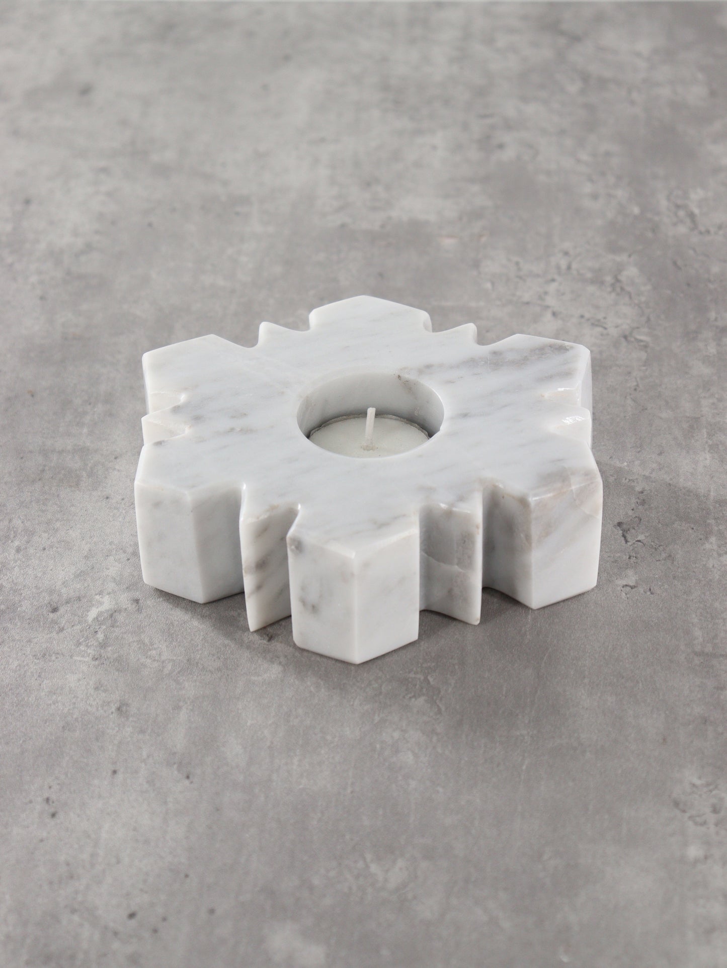 Marble Snowflake Candle Holders Set of 5 - Expert Wholesale and Supplier of Wholesale Crystals & Bulk Gemstones, []