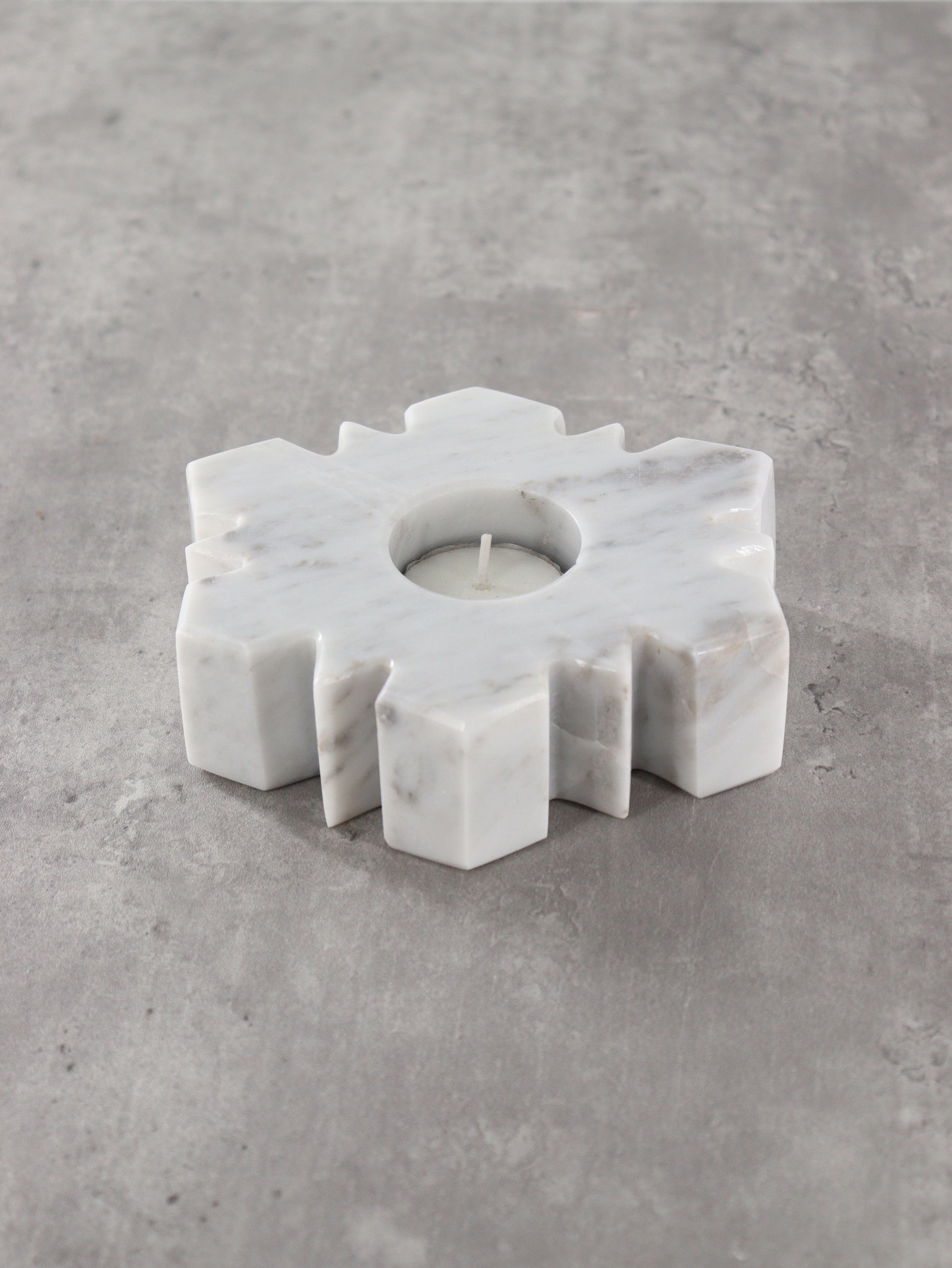Marble Snowflake Candle Holders Set of 5 - Expert Wholesale and Supplier of Wholesale Crystals & Bulk Gemstones, []