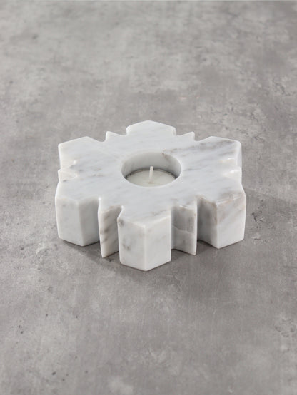 Marble Snowflake Candle Holders Set of 5 - Expert Wholesale and Supplier of Wholesale Crystals & Bulk Gemstones, []