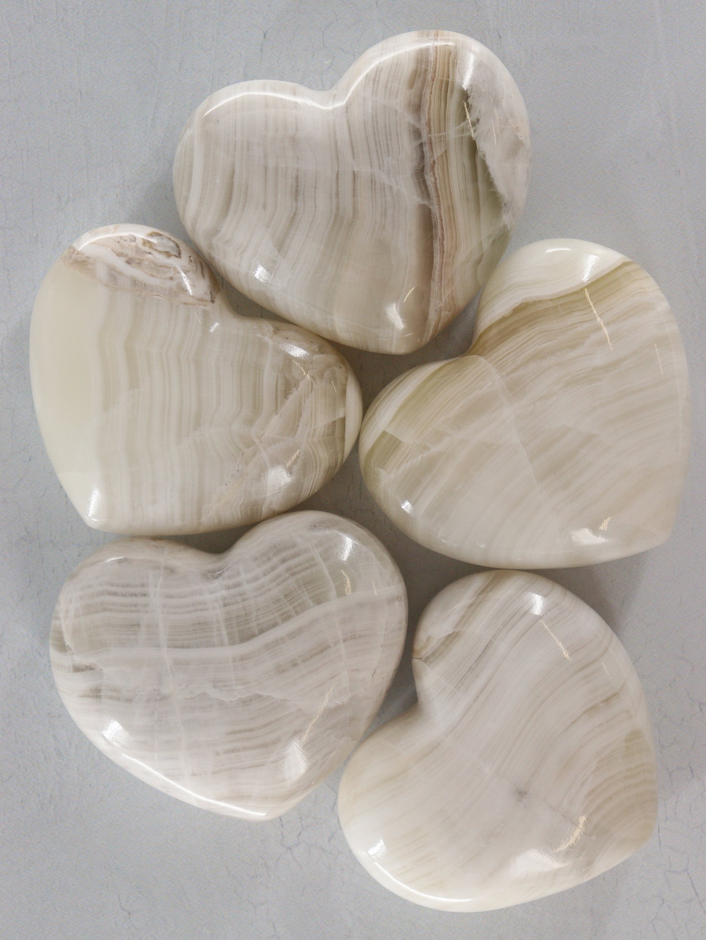 Onyx Hearts Set of 5 - Expert Wholesale and Supplier of Wholesale Crystals & Bulk Gemstones, []