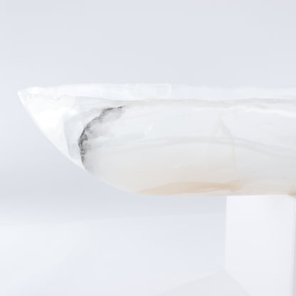 Mexican Onyx/Calcite Canoe Bowl