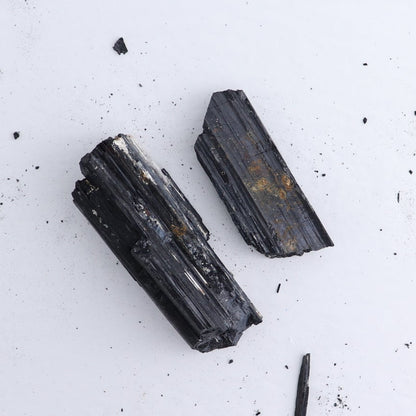 Black Tourmaline Log Set of 8