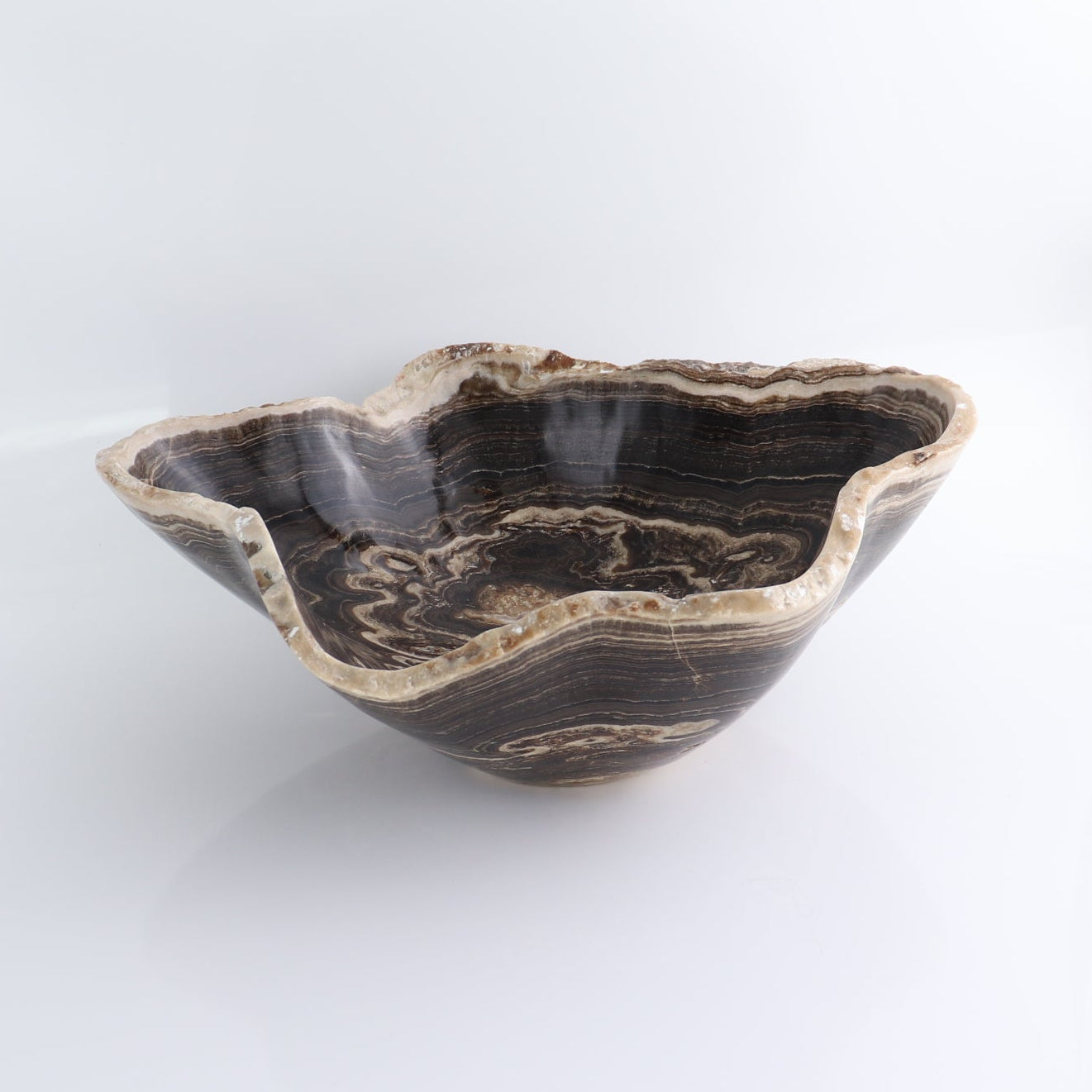Mexican Onyx/Calcite Bowl 14"